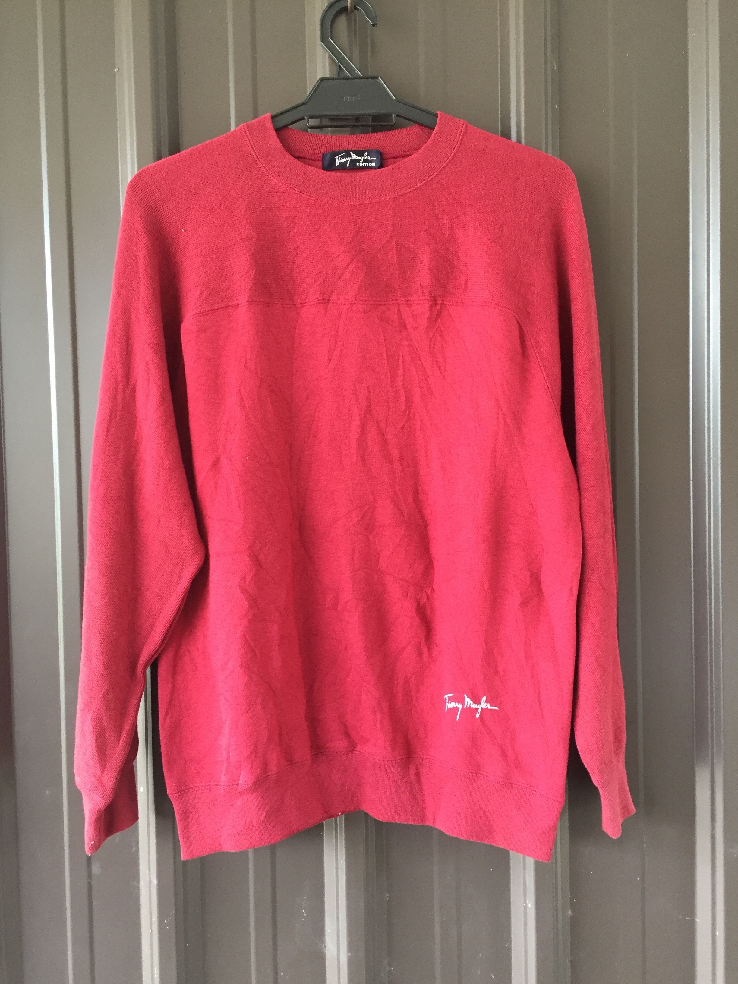 Mugler × Thierry Mugler Archive Vintage 80s Thierry Mugler Pullover Sweatshirt Size US S / EU 44-46 / 1 - 1 Thumbnail