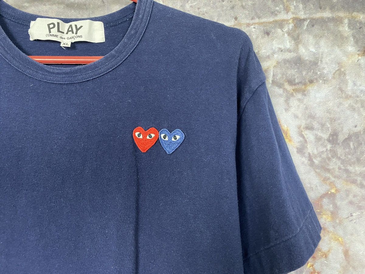 Comme des Garcons PLAY Play Comme Des Garçons Double Logo T Shirt Size M Size US M / EU 48-50 / 2 - 4 Thumbnail