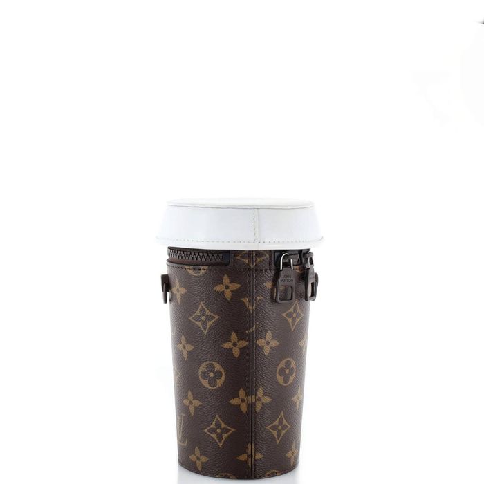 Louis Vuitton Coffee Cup Convertible Pouch Everyday Signature Vintage Mo at  1stDibs
