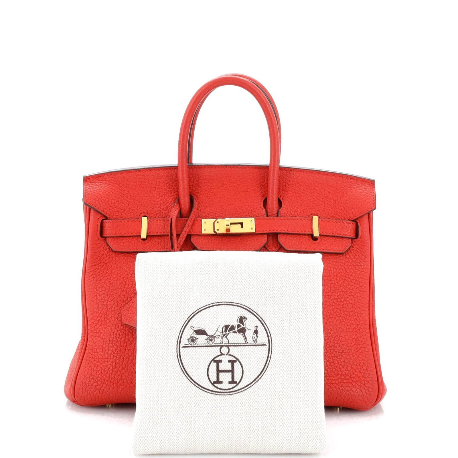 HERMES Clemence BIRKIN 25 Red 11653