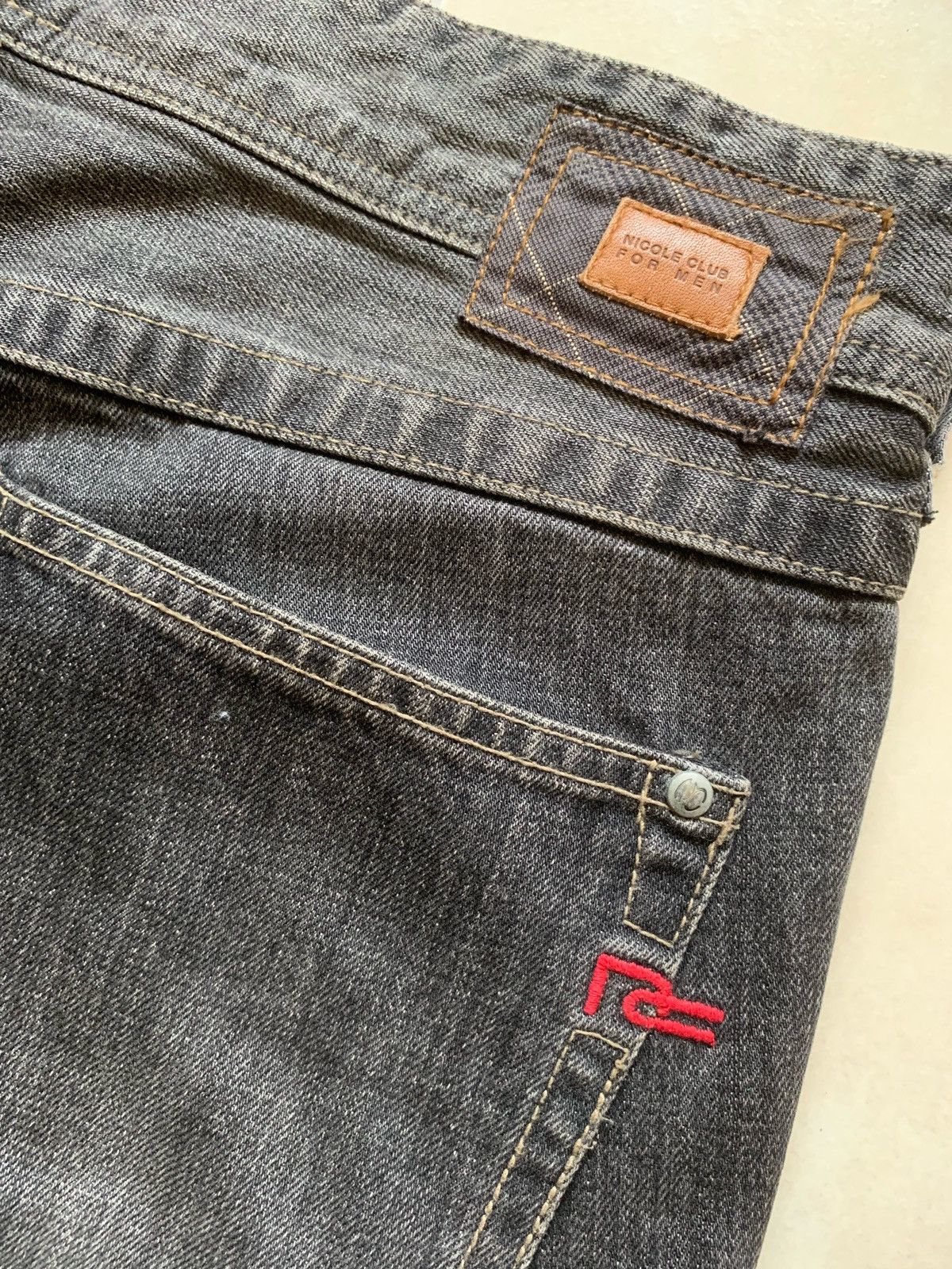 Japanese Brand × Vintage RARE!! Nicole Club For Men Patchwork Bondage Cargo Pants Size US 34 / EU 50 - 3 Thumbnail