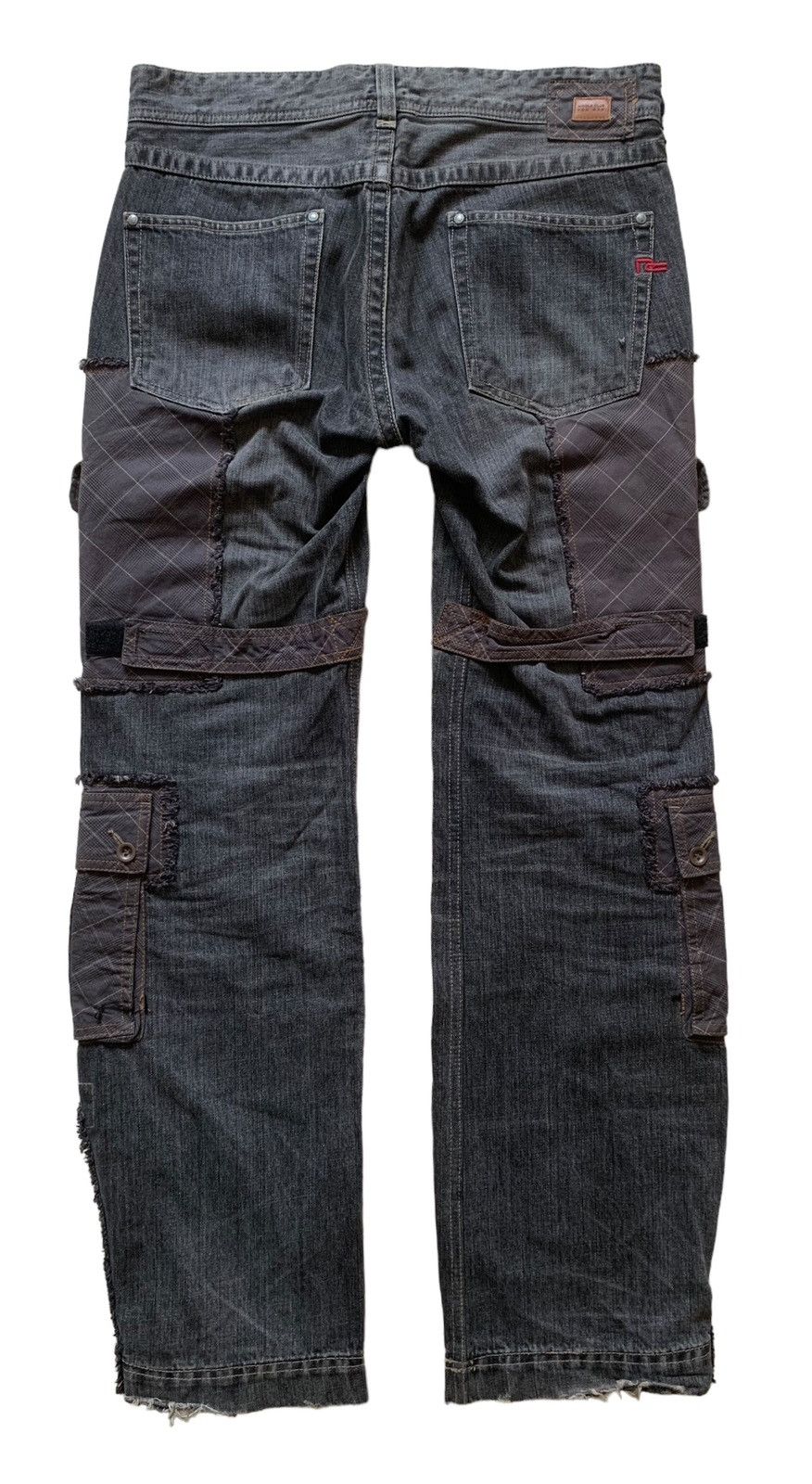 Japanese Brand × Vintage RARE!! Nicole Club For Men Patchwork Bondage Cargo Pants Size US 34 / EU 50 - 2 Thumbnail
