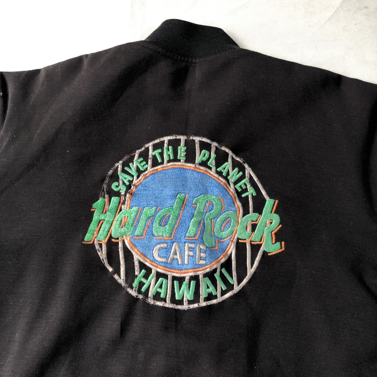 Vintage Vintage Hard Rock Cafe Hawaii Leather Sleeves Jacket Size US M / EU 48-50 / 2 - 4 Thumbnail