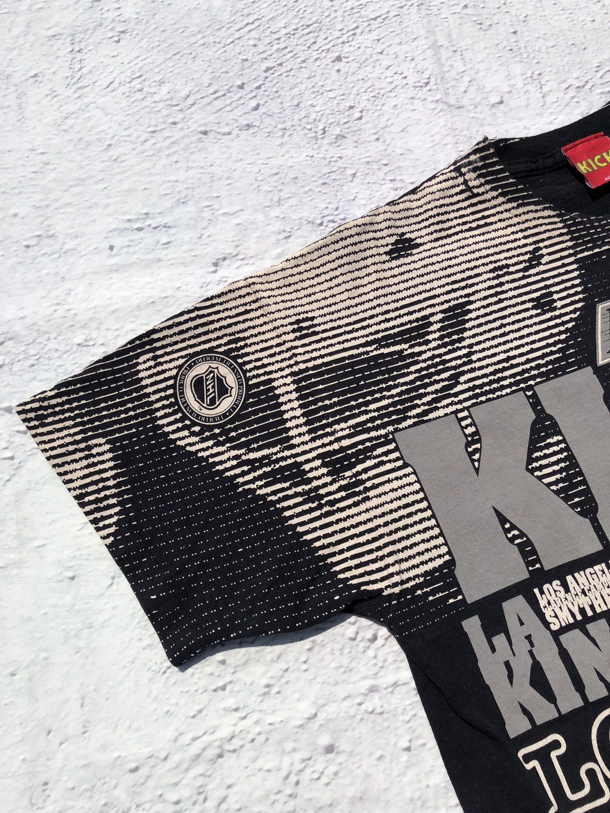 NHL Vintage 90s Los Angeles Kings NHL Hockey All Over Print Tee Size US XL / EU 56 / 4 - 6 Thumbnail