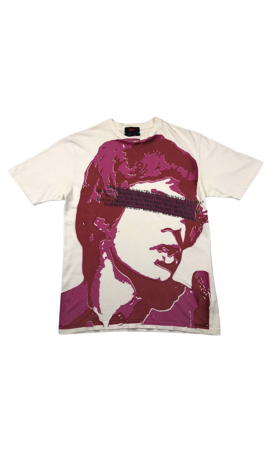 Band Tees × Japanese Brand × The Rolling Stones Rare HANDPRINTED who the fuck is ? MICK JAGGER Size US M / EU 48-50 / 2 - 1 Thumbnail