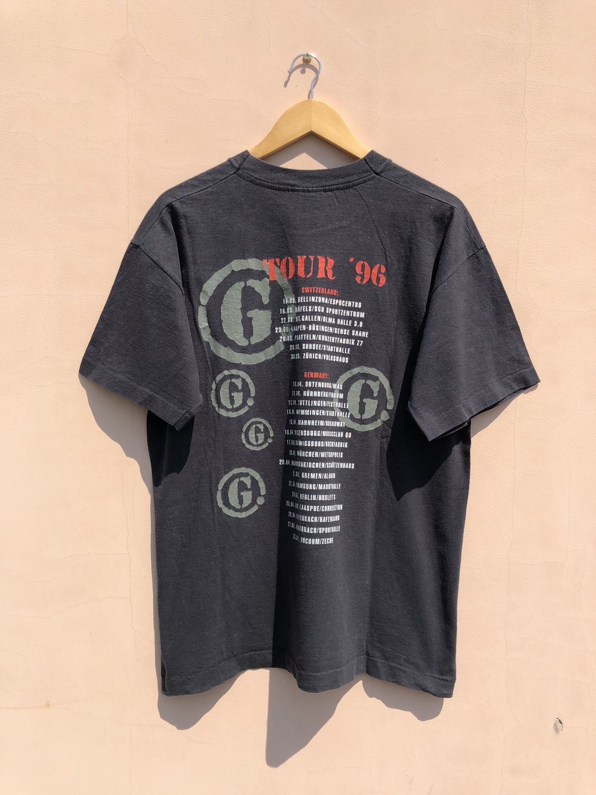 Band Tees Vintage 1996 Gotthard Tour Hard Rock Band Faded Tee Size US L / EU 52-54 / 3 - 2 Thumbnail