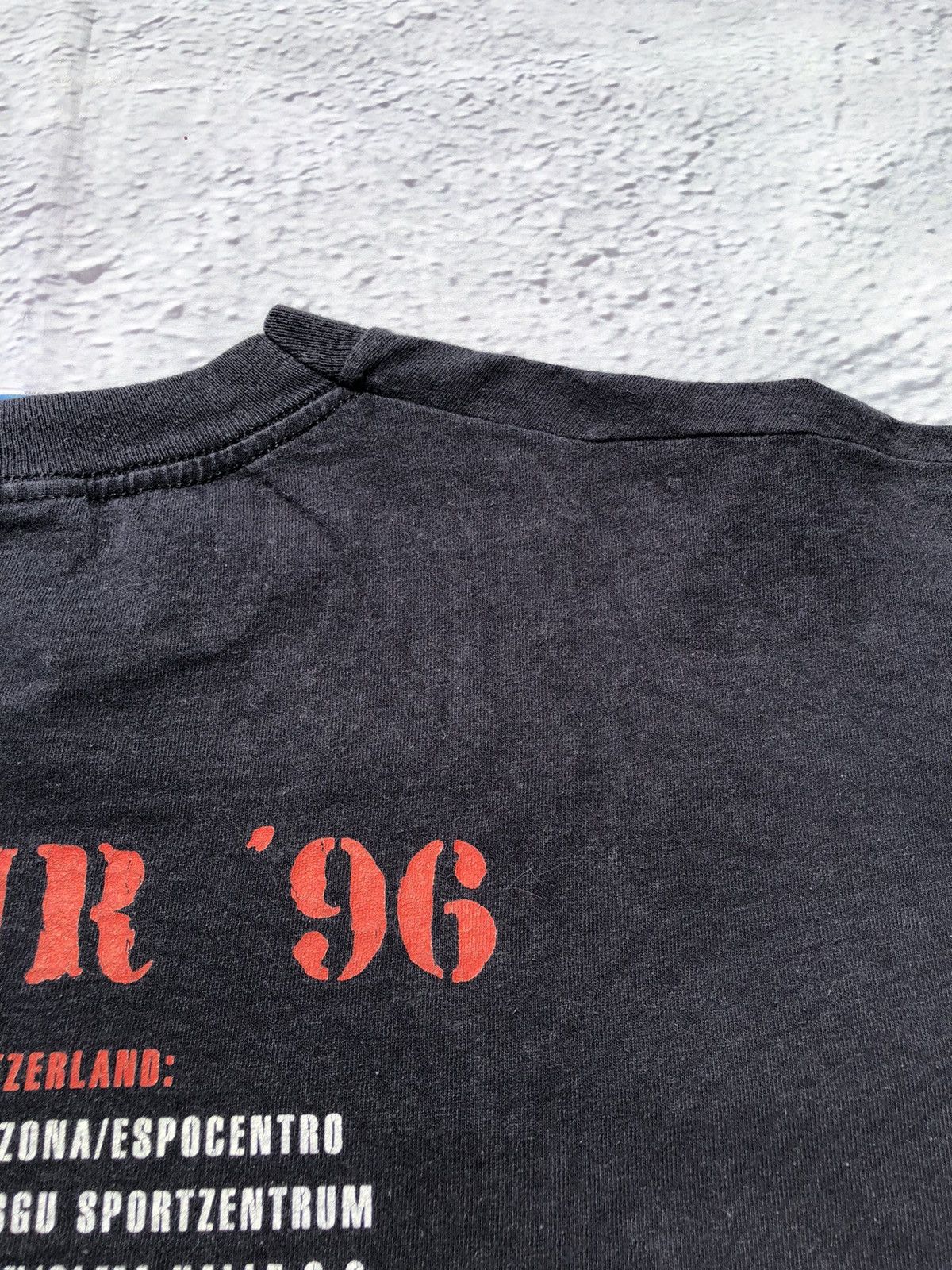 Band Tees Vintage 1996 Gotthard Tour Hard Rock Band Faded Tee Size US L / EU 52-54 / 3 - 16 Thumbnail