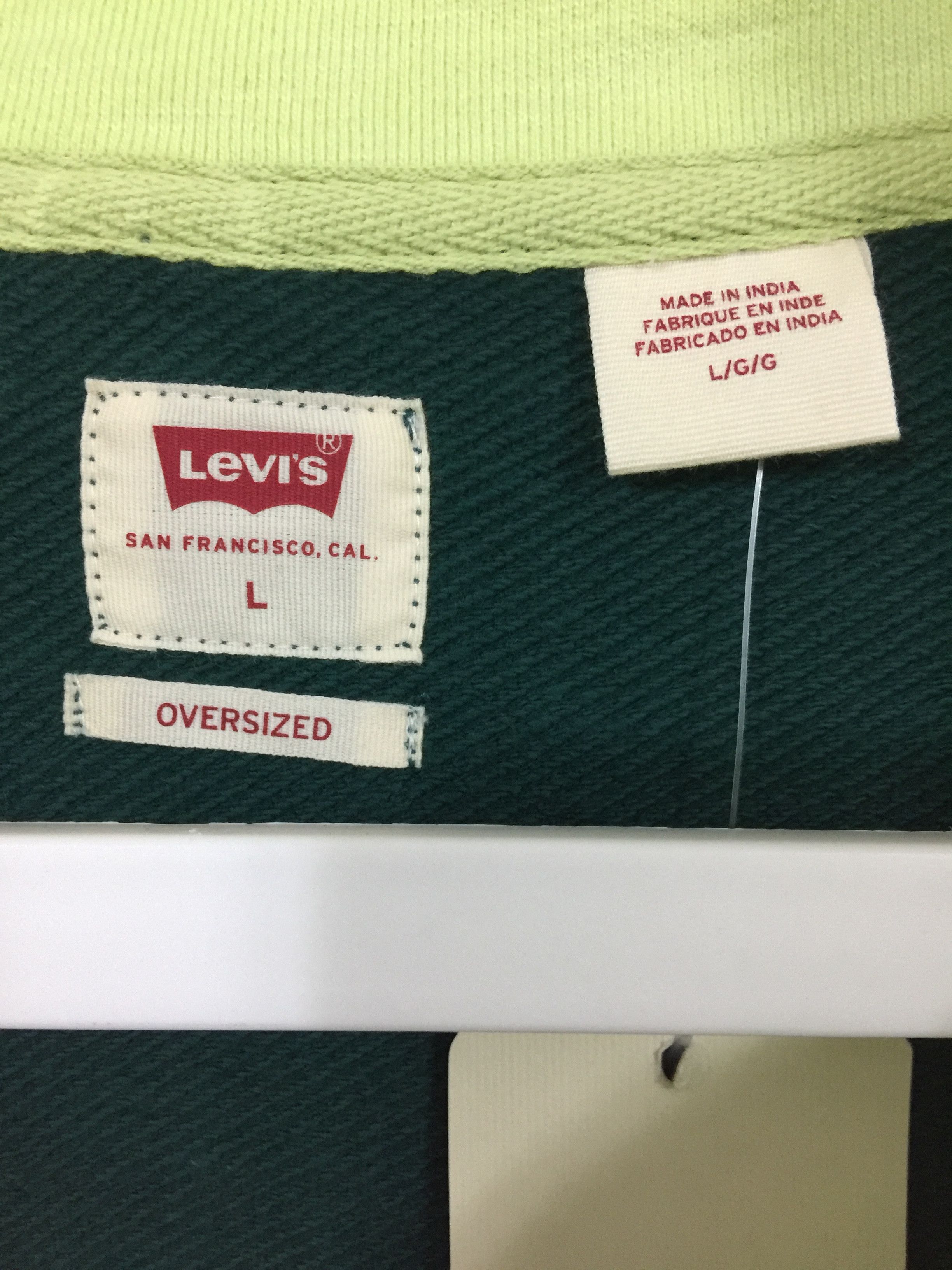 Levi's Quarter zip colour-block sweatshirt Size US L / EU 52-54 / 3 - 6 Thumbnail