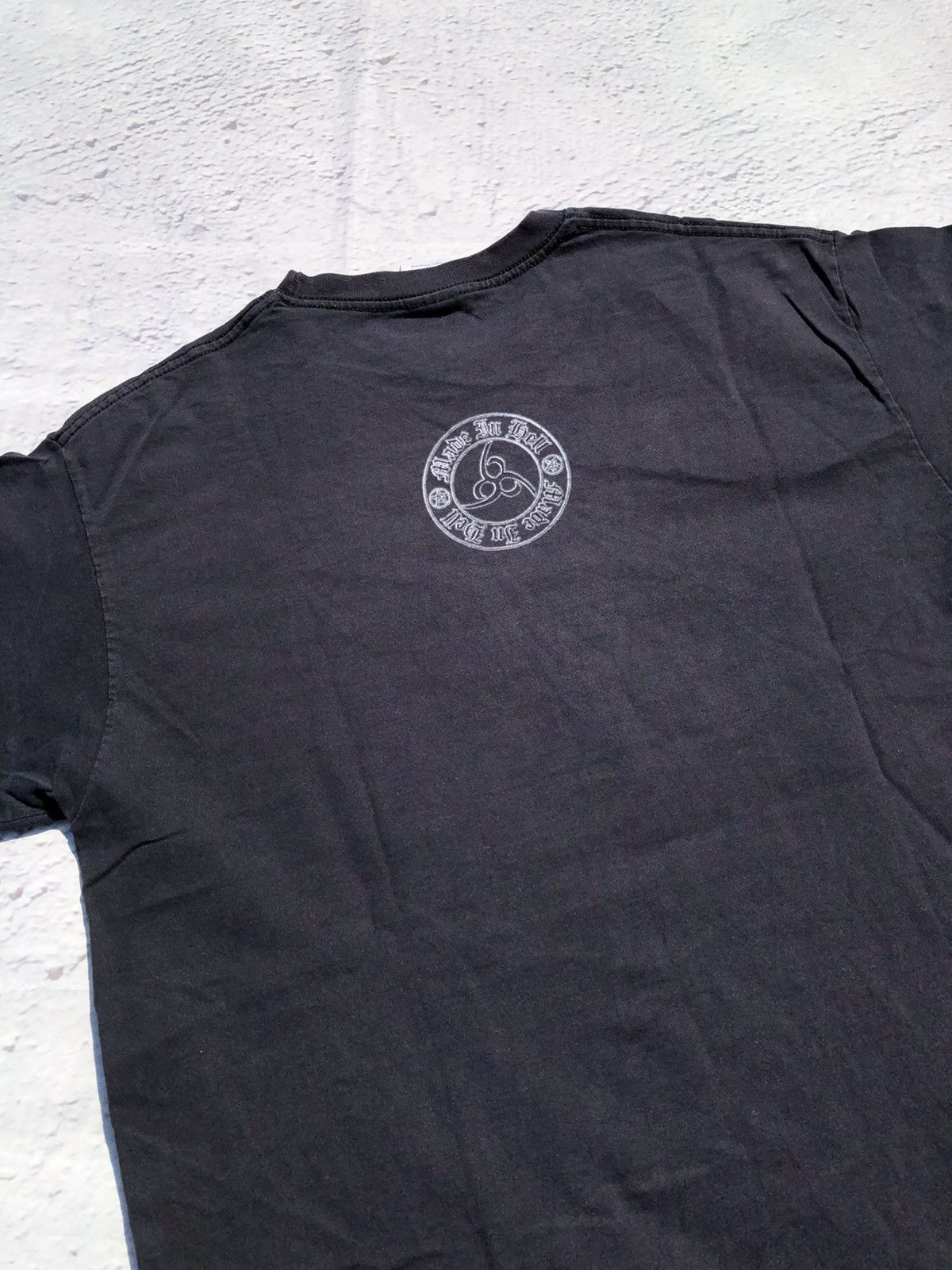 Band Tees Vintage 2000s Skull Bones Made in Hell 666 Black Tee Size US M / EU 48-50 / 2 - 13 Thumbnail