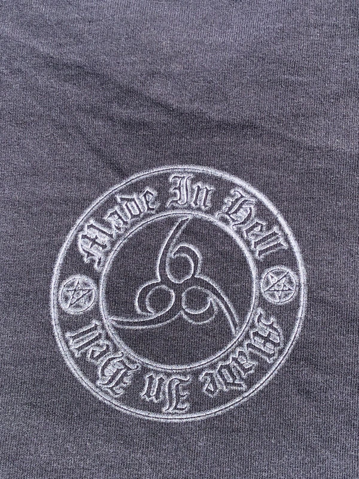 Band Tees Vintage 2000s Skull Bones Made in Hell 666 Black Tee Size US M / EU 48-50 / 2 - 14 Thumbnail