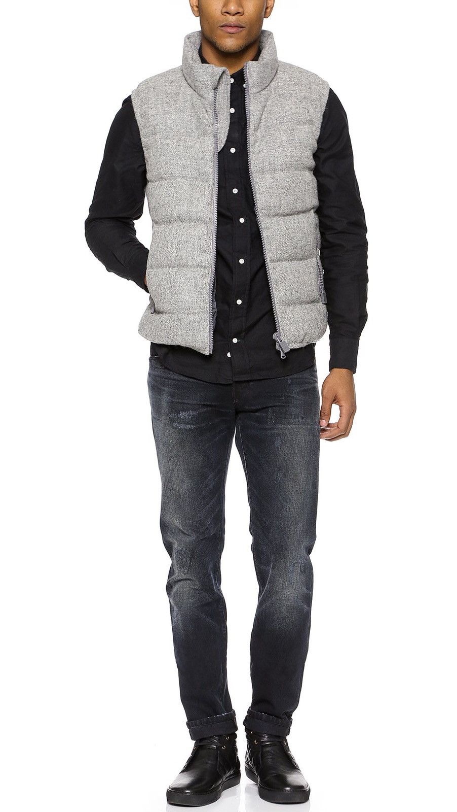 Edifice Japan × Harris Tweed HARRIS TWEED X YOUSED PUFFER VEST Size US M / EU 48-50 / 2 - 1 Thumbnail