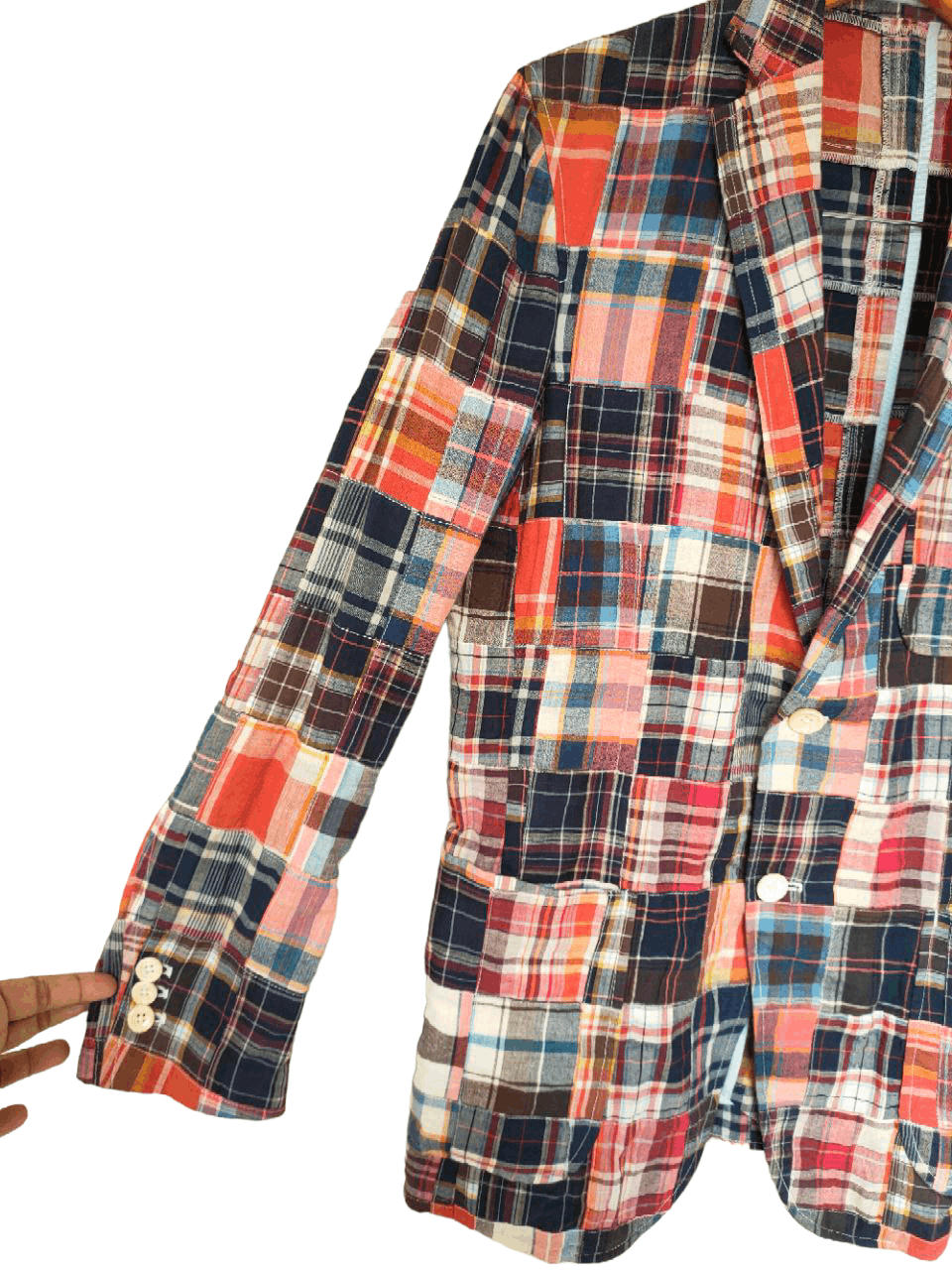 Japanese Brand Cool Struttin Aoyama Tokyo Patchwork Blazer Size US M / EU 48-50 / 2 - 3 Thumbnail