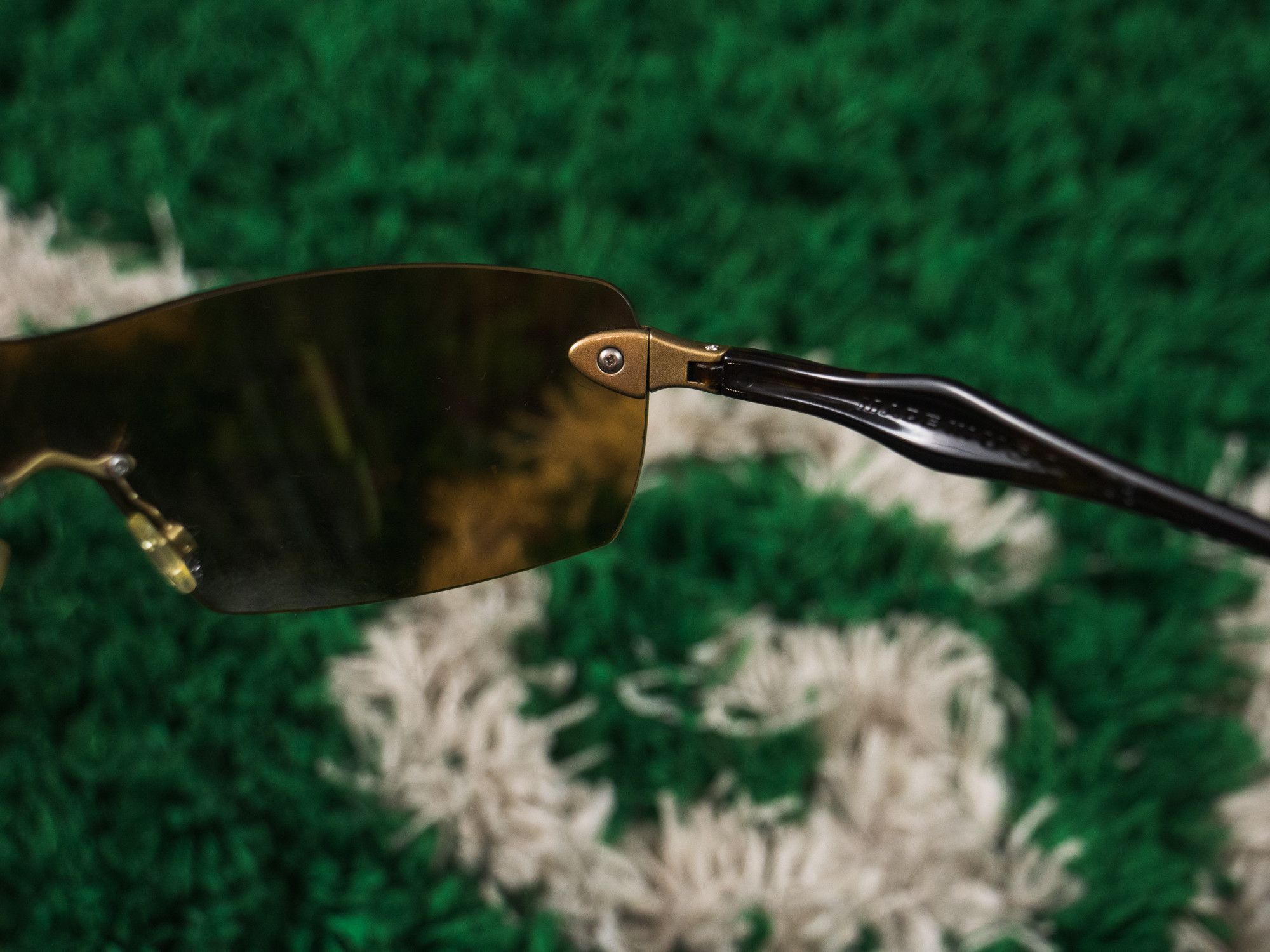Oakley Oakley Dartboard Rimless Shield Brown Tortoise Frames 2000 Size ONE SIZE - 6 Thumbnail