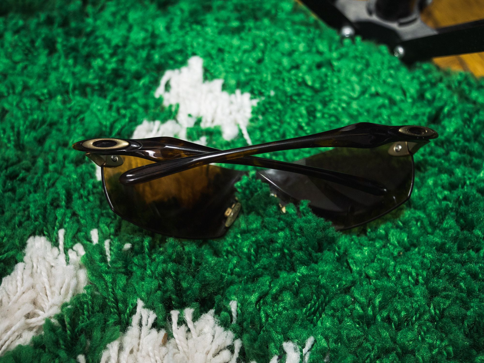 Oakley Oakley Dartboard Rimless Shield Brown Tortoise Frames 2000 Size ONE SIZE - 10 Thumbnail