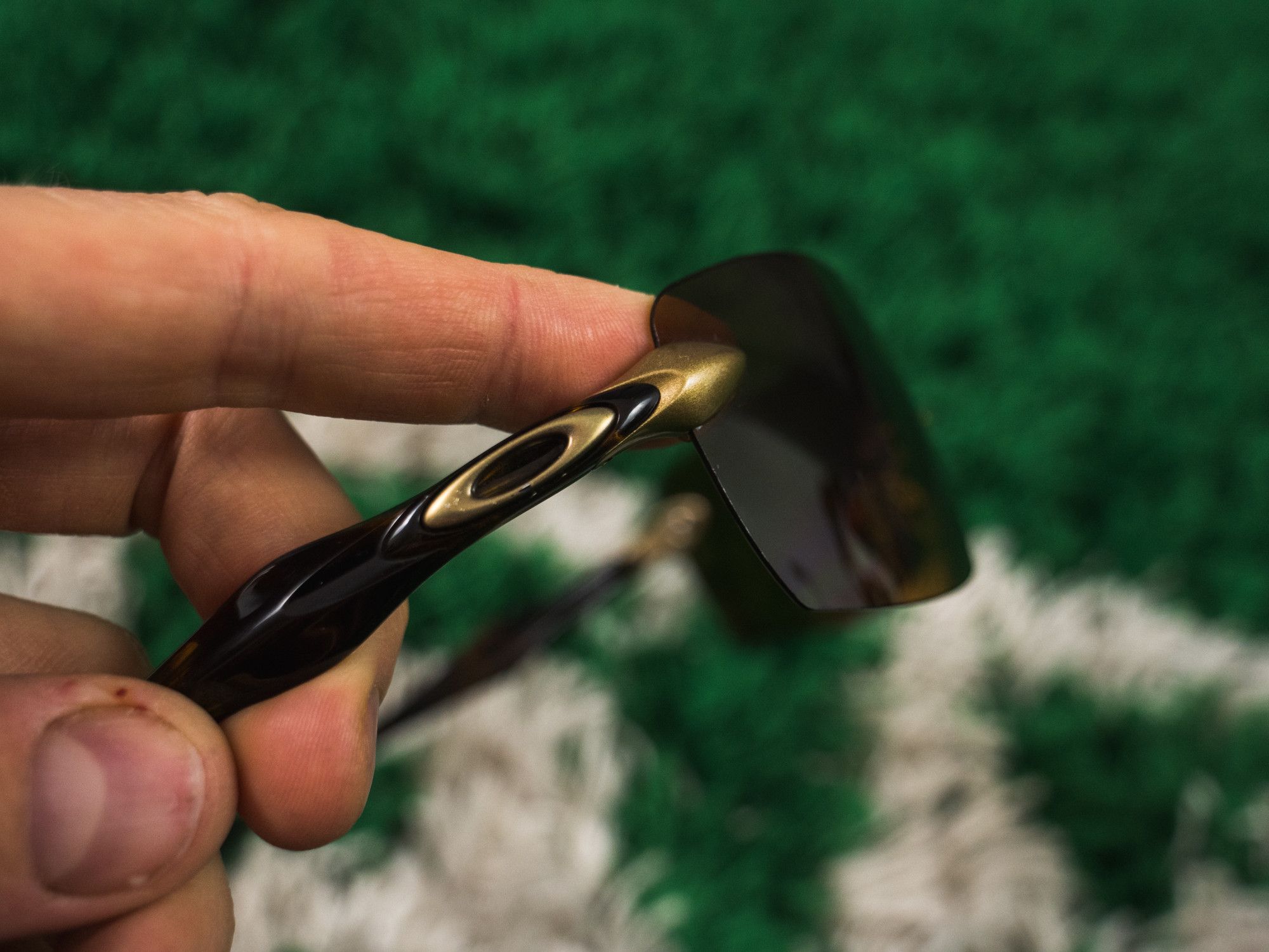 Oakley Oakley Dartboard Rimless Shield Brown Tortoise Frames 2000 Size ONE SIZE - 3 Thumbnail