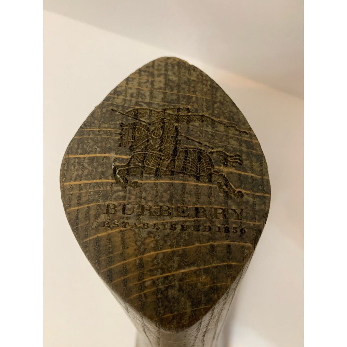 Burberry × Burberry Prorsum RARE BURBERRY ART LOGO WOODEN FOOT Size ONE SIZE - 4 Thumbnail