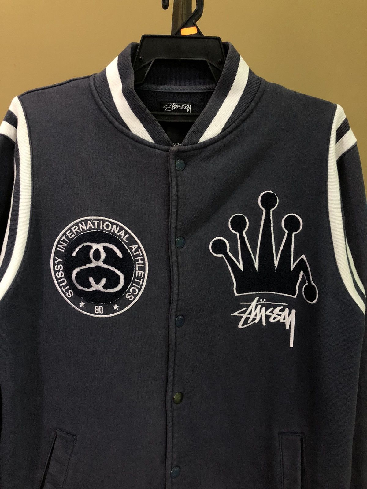 Stussy Stussy Embroidered Big Logo Varsity Jacket Size US L / EU 52-54 / 3 - 3 Thumbnail