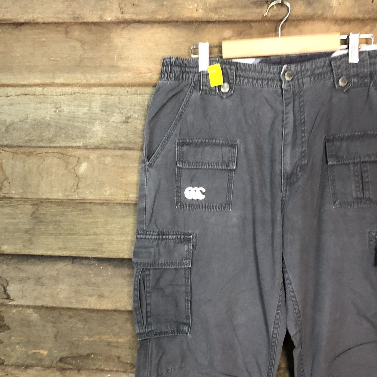 All Blacks Canterbury Of NZ Grey Multipocket Cargo Pants #3868 Size US 34 / EU 50 - 6 Thumbnail