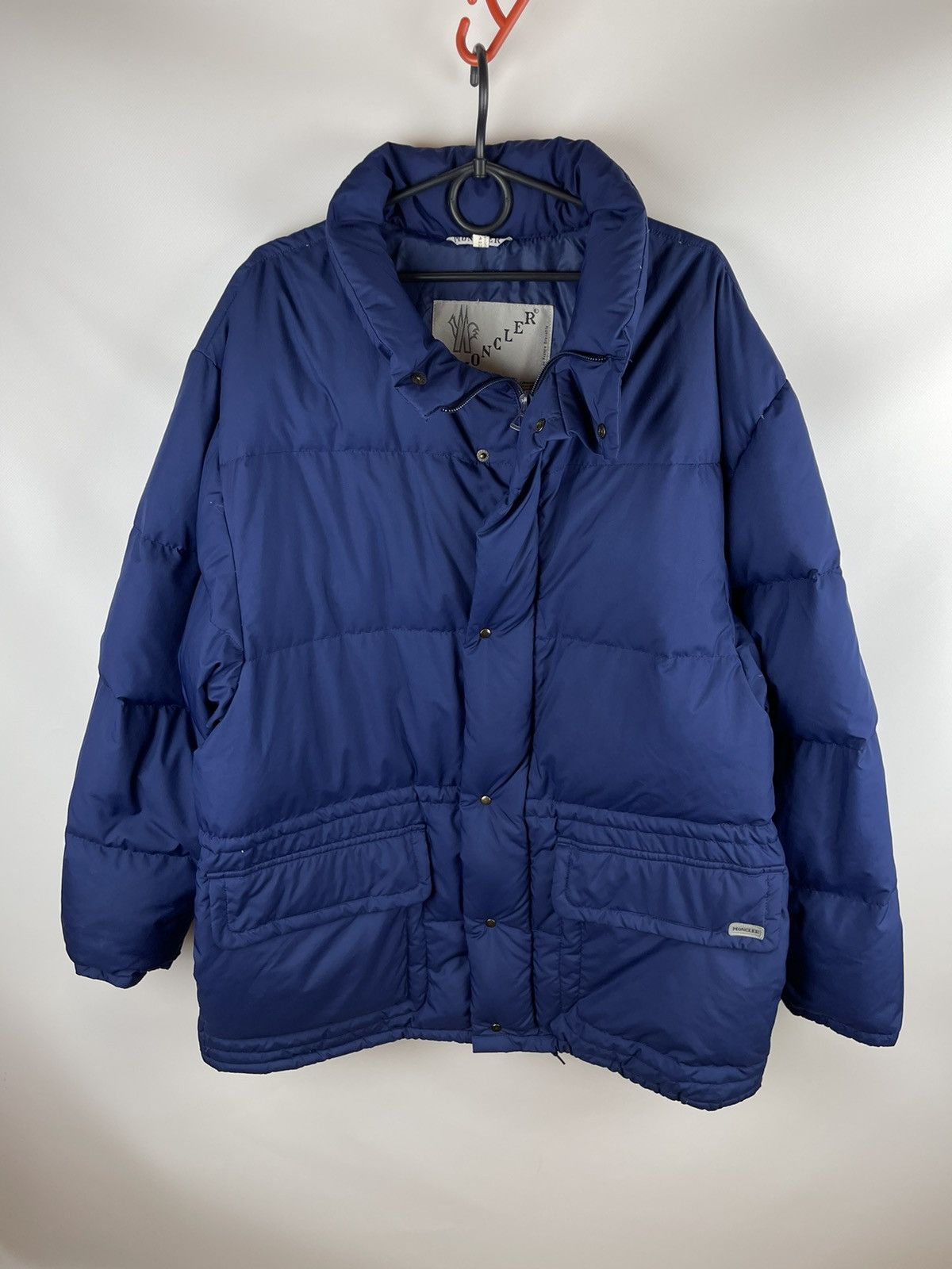 image of 80's Moncler Vintage Made In France Grenoble Paninaro Jacket in Blue, Men's (Size XL)