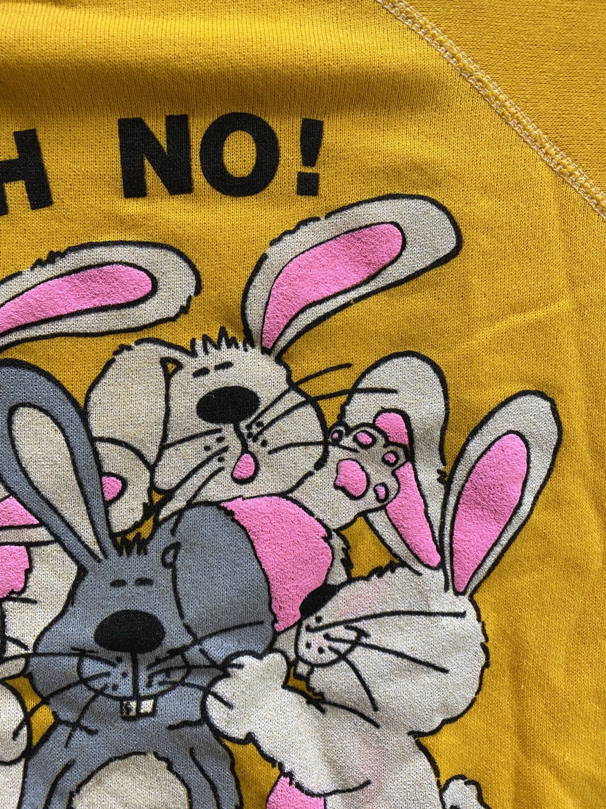 Vintage Vintage 80’s Gray Hare Rabbits Raglan Crewneck Sweatshirt Size US M / EU 48-50 / 2 - 6 Thumbnail