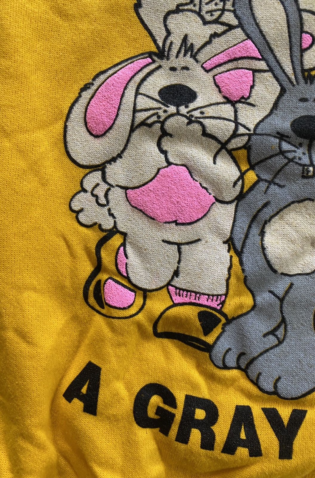 Vintage Vintage 80’s Gray Hare Rabbits Raglan Crewneck Sweatshirt Size US M / EU 48-50 / 2 - 7 Thumbnail