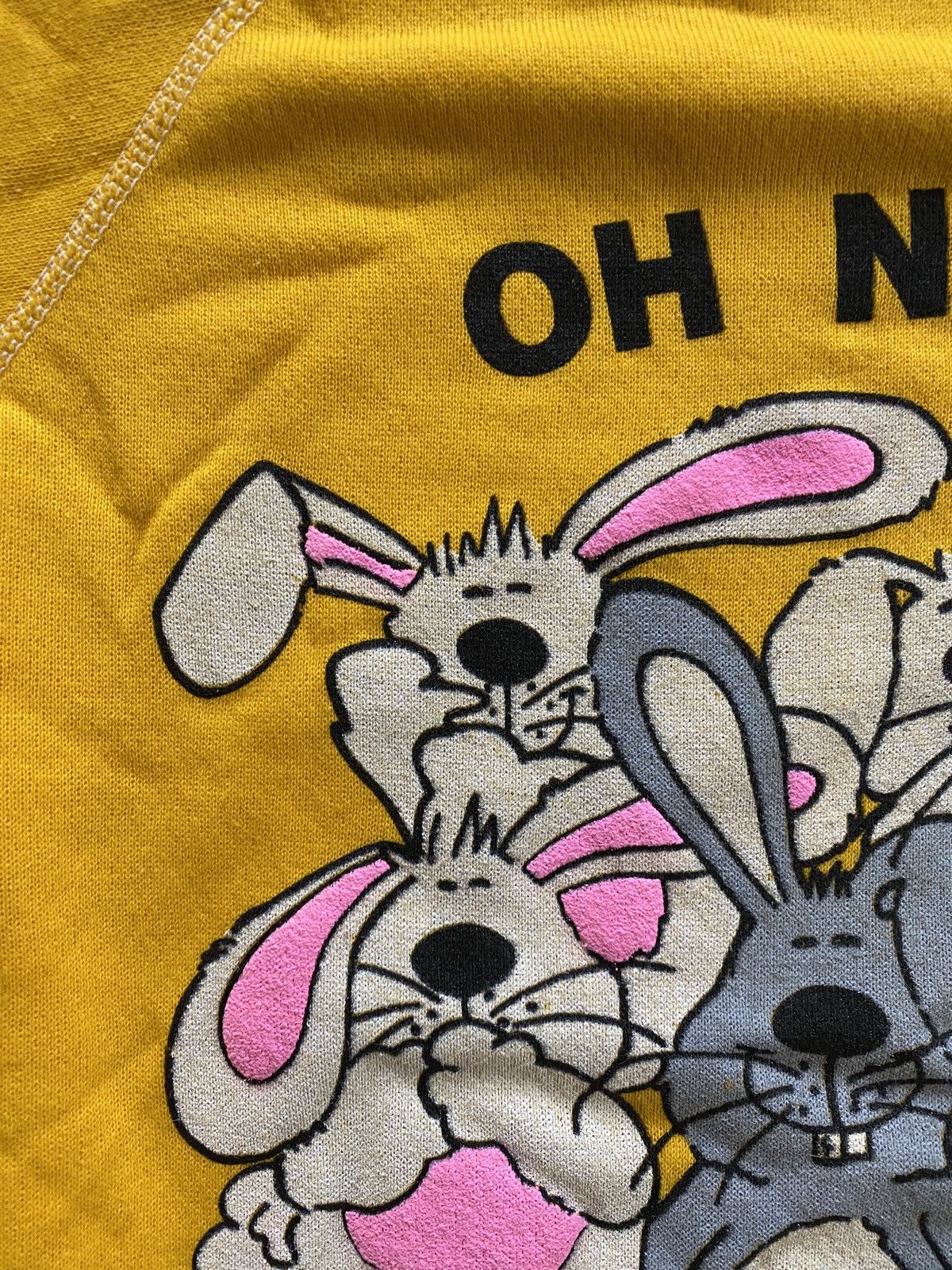 Vintage Vintage 80’s Gray Hare Rabbits Raglan Crewneck Sweatshirt Size US M / EU 48-50 / 2 - 5 Thumbnail