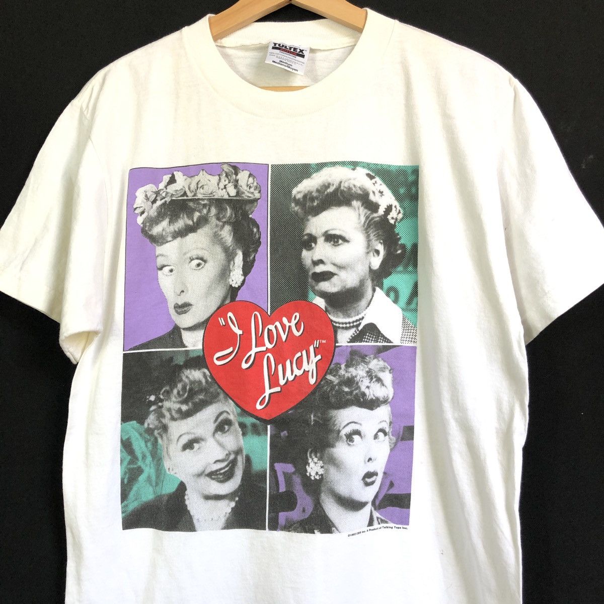 Vintage Vintage 90s I Love Lucy Movie Pop Art Tshirt Size US M / EU 48-50 / 2 - 2 Thumbnail