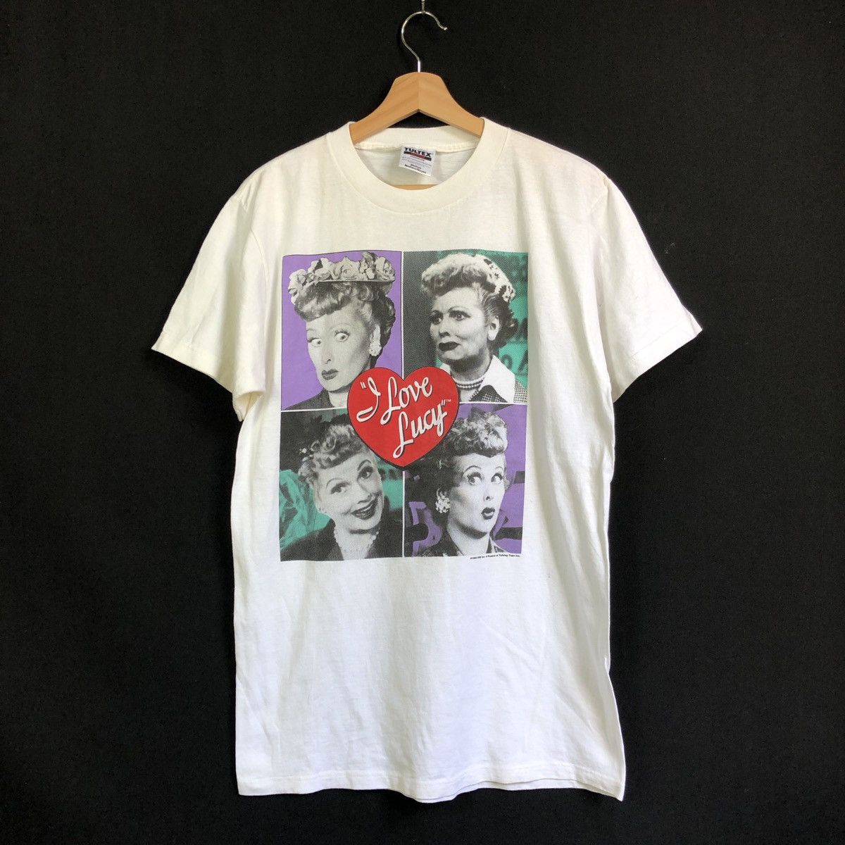 Vintage Vintage 90s I Love Lucy Movie Pop Art Tshirt Size US M / EU 48-50 / 2 - 1 Thumbnail