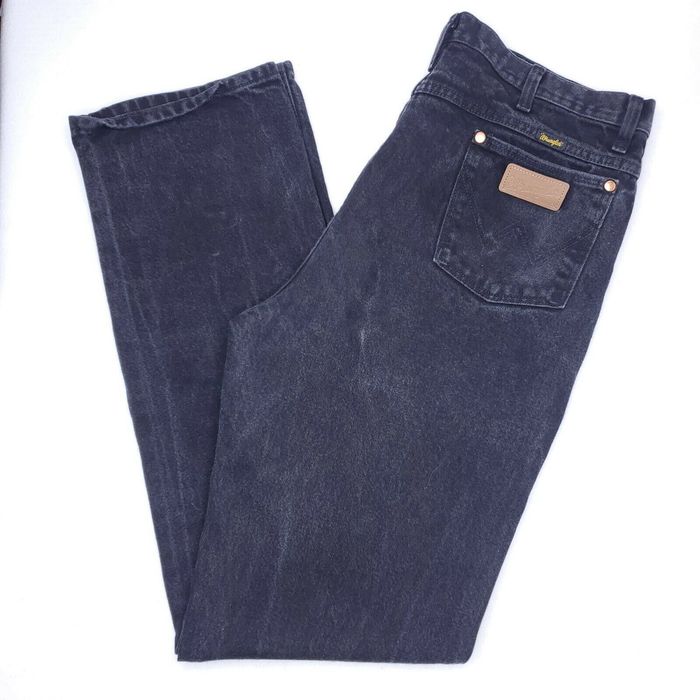 Wrangler Vintage Wrangler Men Jeans 38x36 100% Cotton Denim Black ...