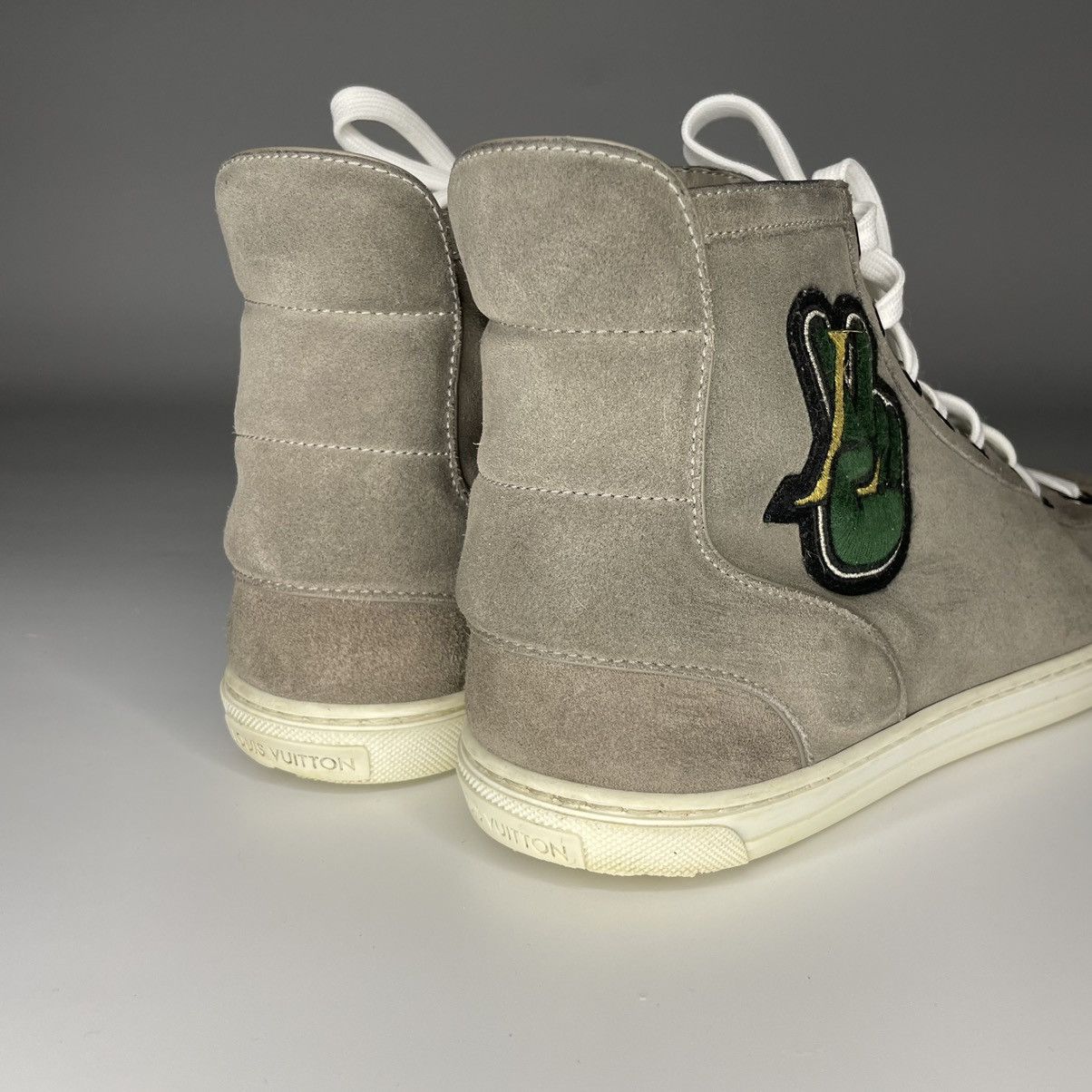 Louis Vuitton 7IT! Louis Vuitton Peace Patch Zip High Top Sneakers Size US 8.5 / EU 41-42 - 5 Thumbnail