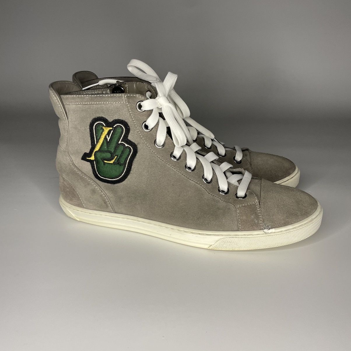 Louis Vuitton 7IT! Louis Vuitton Peace Patch Zip High Top Sneakers Size US 8.5 / EU 41-42 - 2 Thumbnail