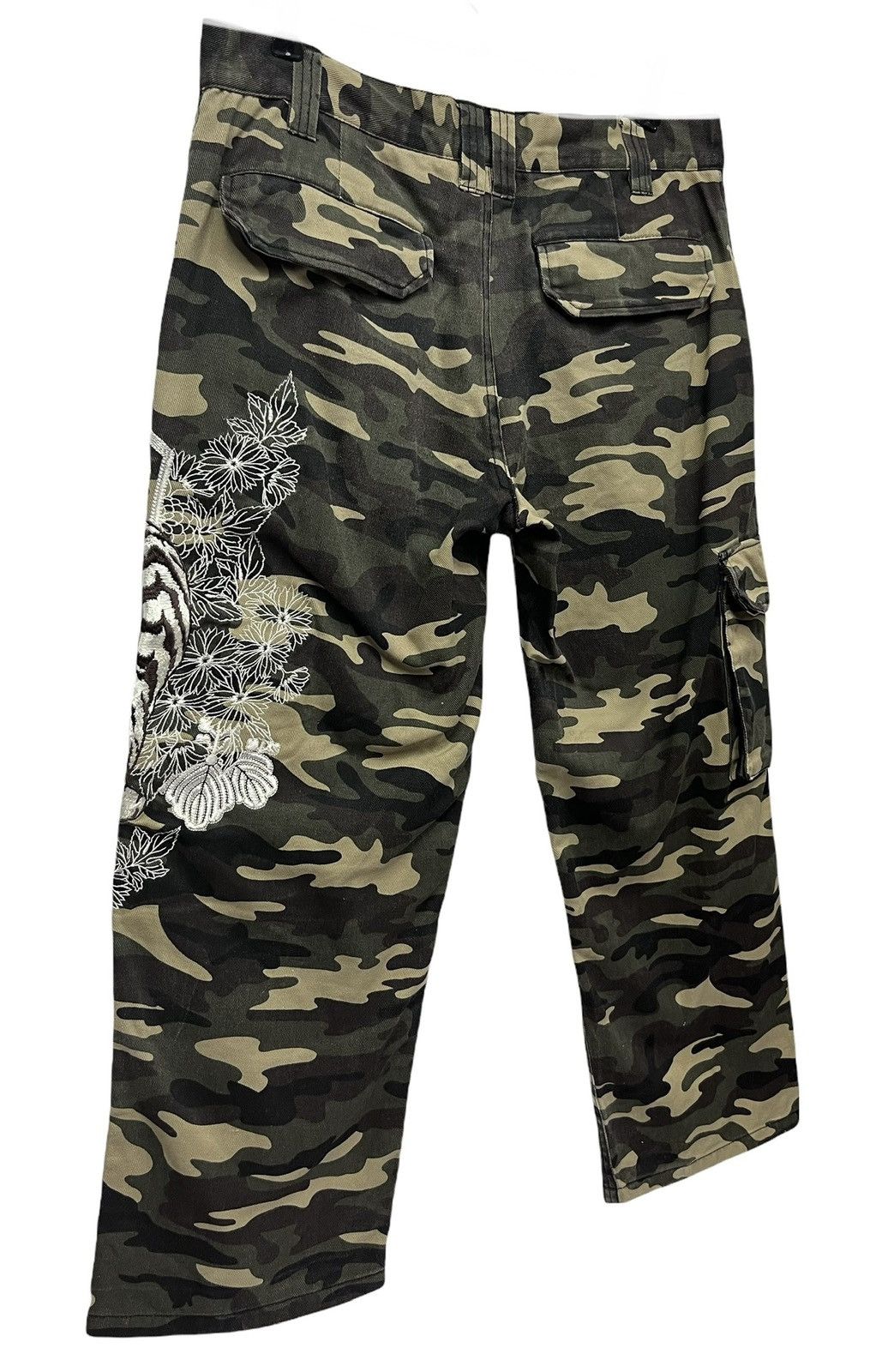 Japanese Brand 🔥JAPANESE Sukajan Tiger Embroidery Cropped Pants Karakuri Size US 31 - 9 Thumbnail