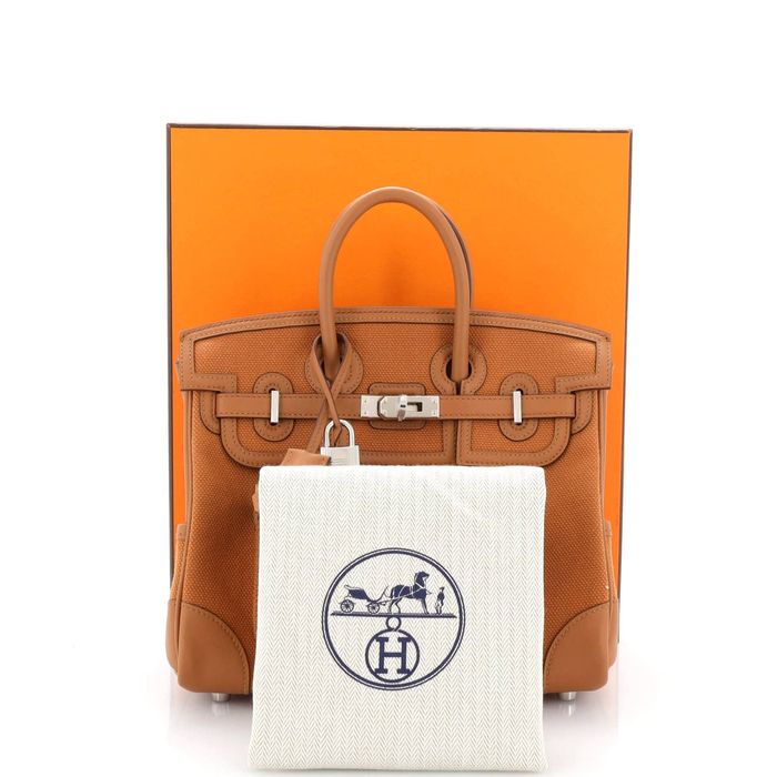Hermes Cargo Birkin Bag Toile and Swift 25