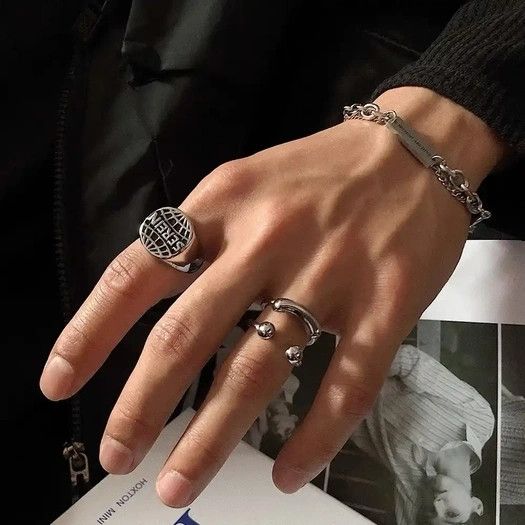 Jewelry × Vintage Retro punk ring Size ONE SIZE - 3 Thumbnail