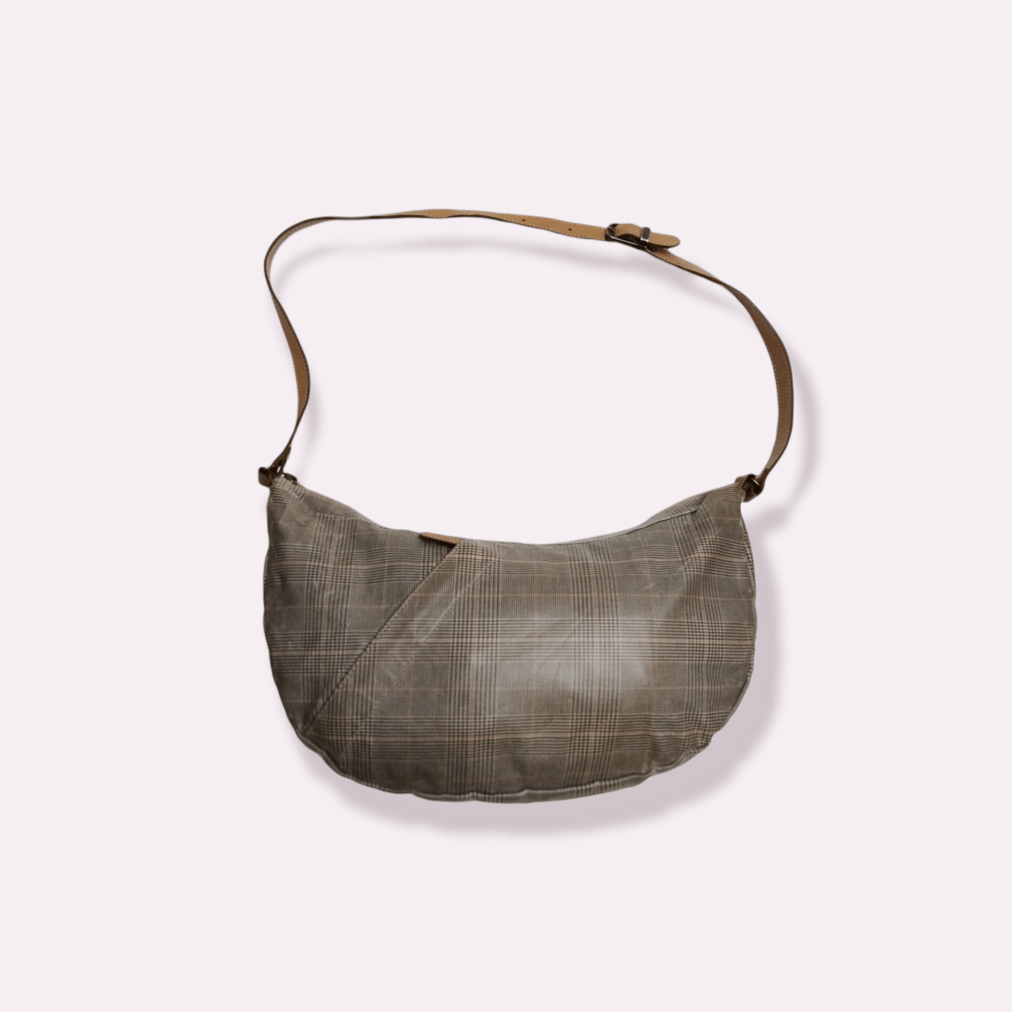 Issey Miyake × Japanese Brand × Tsumori Chisato TSUMORI CHISATO (ISSEY MIYAKE) PLAID BANANA SHOULDER BAG Size ONE SIZE - 1 Thumbnail
