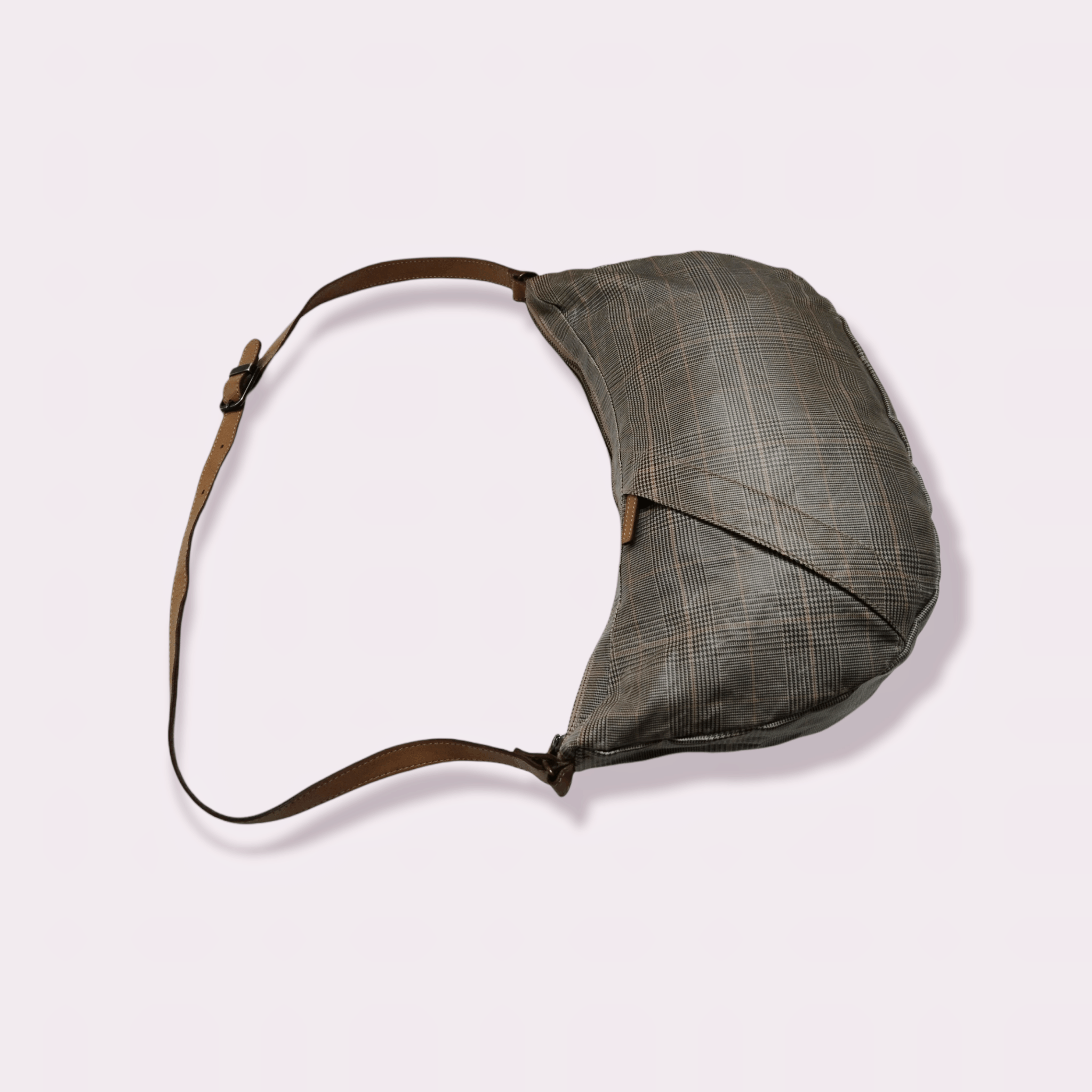 Issey Miyake × Japanese Brand × Tsumori Chisato TSUMORI CHISATO (ISSEY MIYAKE) PLAID BANANA SHOULDER BAG Size ONE SIZE - 9 Thumbnail