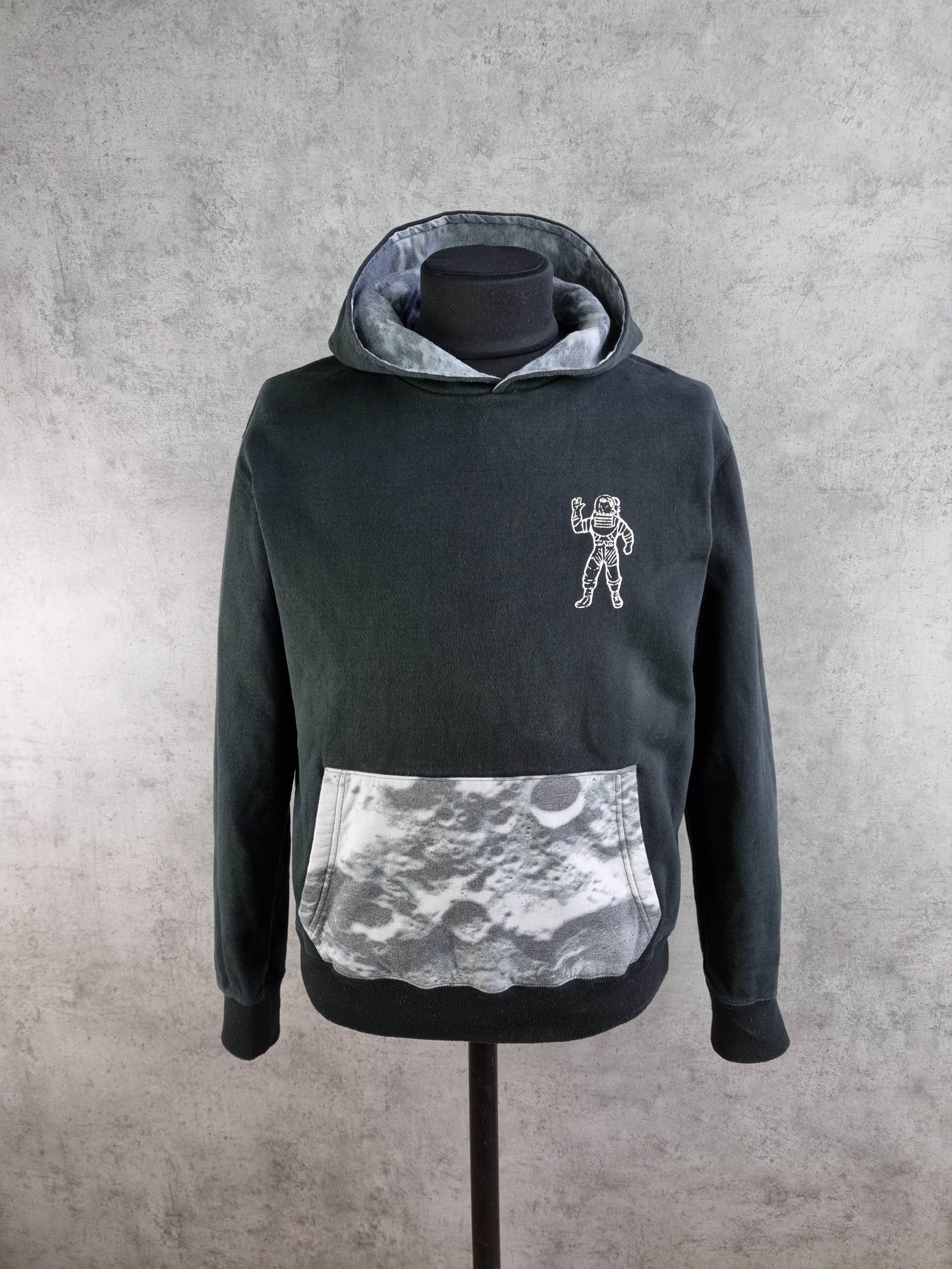 image of Billionaire Boys Club x Hype Lunar Surface Hoodie in Black, Men's (Size Large)