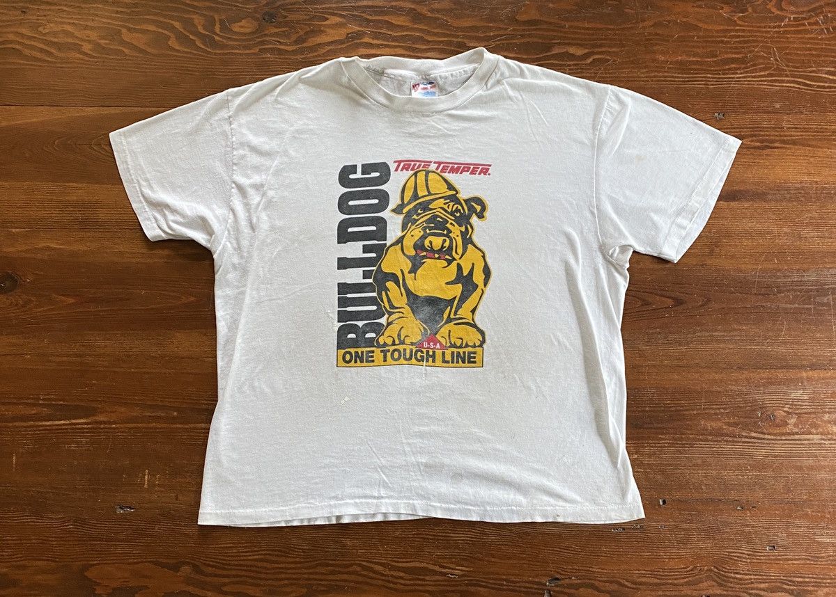 Vintage Vintage 90’s True Temper Bulldog Single Stitch Tee Size US L / EU 52-54 / 3 - 1 Thumbnail