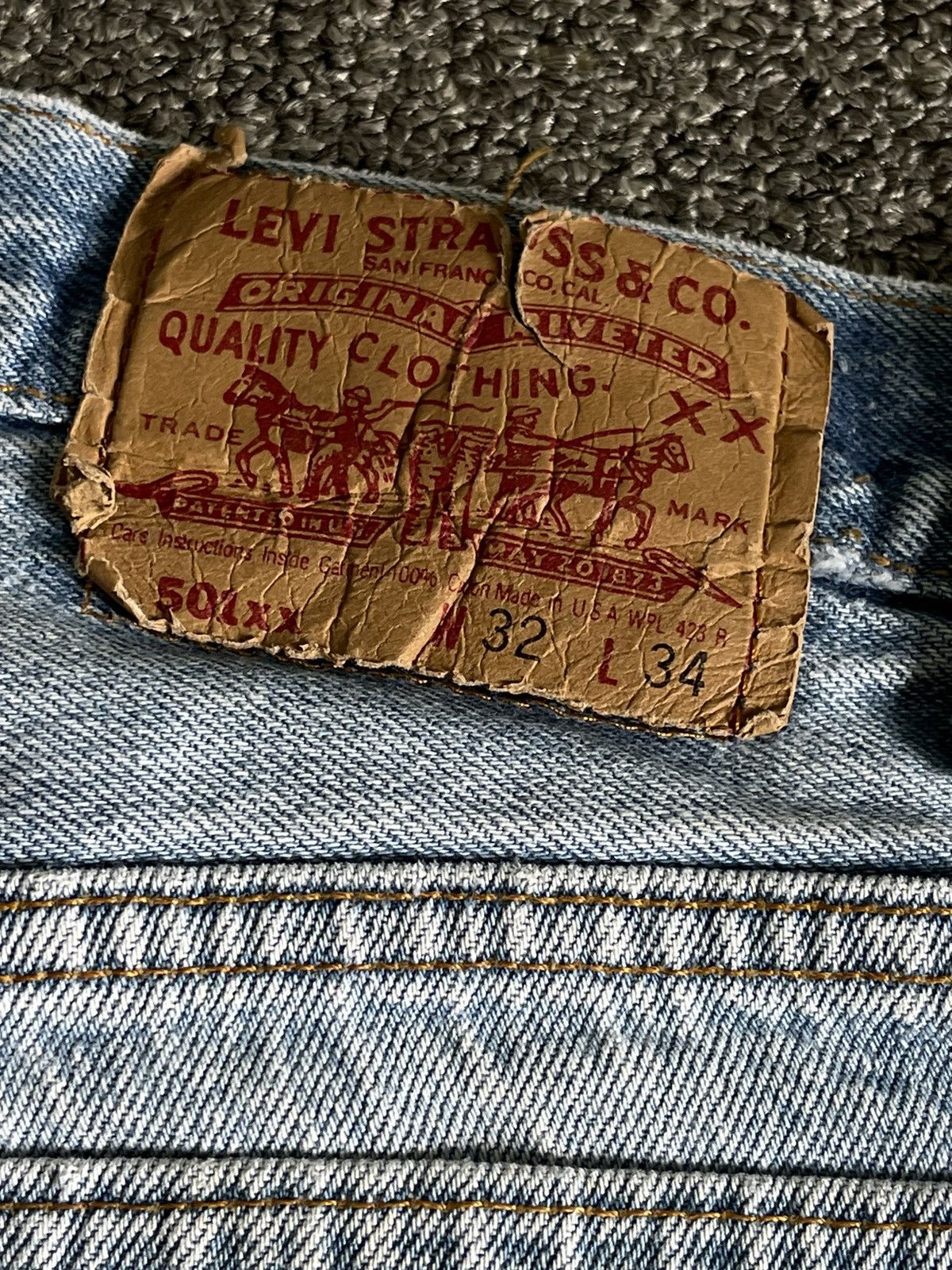 Levi's Vintage levis 501xx light wash denim pant Size US 30 / EU 46 - 16 Thumbnail