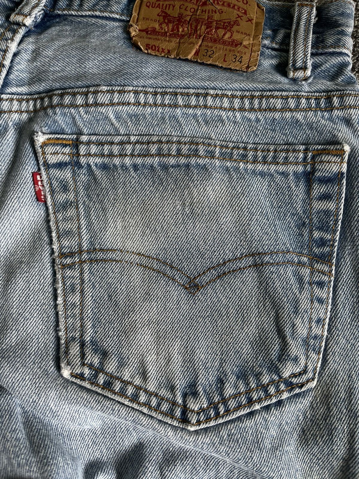 Levi's Vintage levis 501xx light wash denim pant Size US 30 / EU 46 - 15 Thumbnail