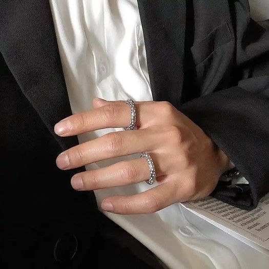 Designer × Vintage Retro punk ring Size ONE SIZE - 2 Thumbnail