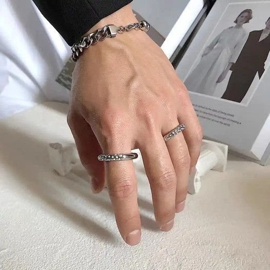 Designer × Vintage Retro punk ring Size ONE SIZE - 3 Thumbnail