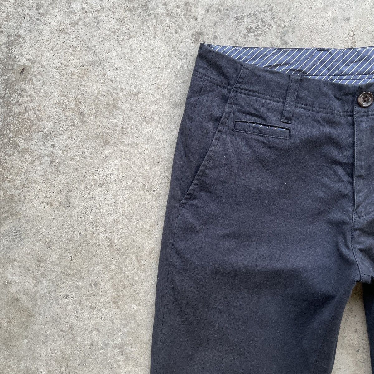 Japanese Brand Vintage TAKEO KIKUCHI Trousers Casual Pants W29x29 Size US 29 - 3 Thumbnail