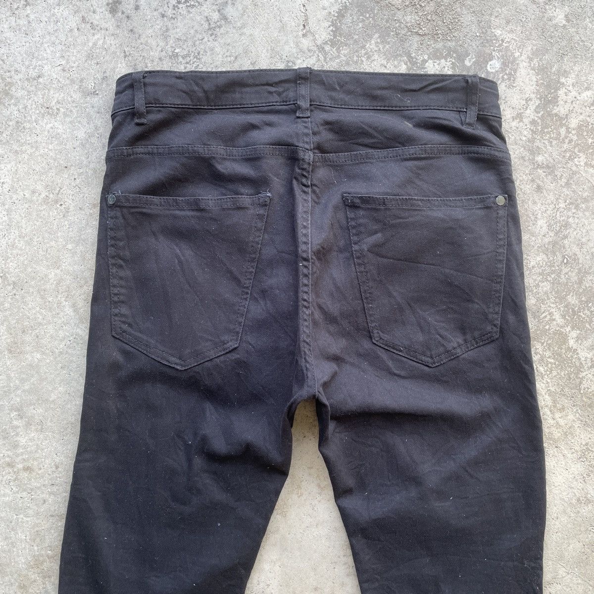 Japanese Brand Vintage Japanese Distressed Black Skinny Pants RARE W29 Size US 29 - 10 Thumbnail