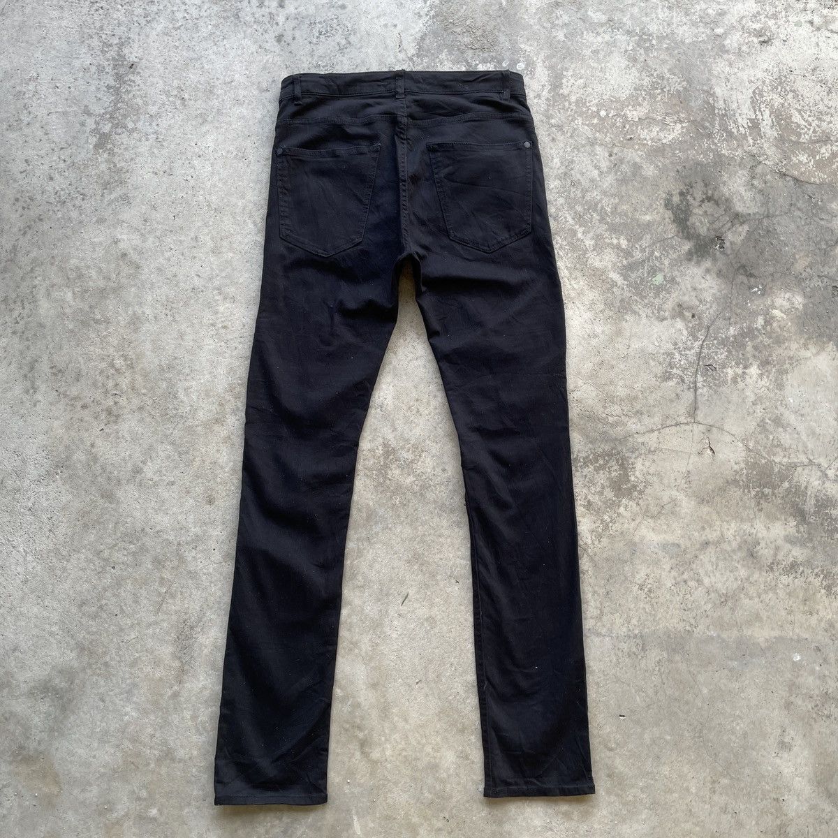Japanese Brand Vintage Japanese Distressed Black Skinny Pants RARE W29 Size US 29 - 11 Thumbnail