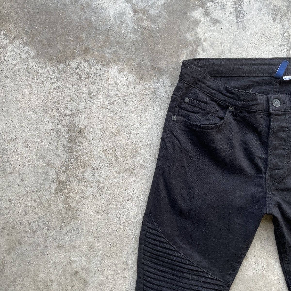 Japanese Brand Vintage Japanese Distressed Black Skinny Pants RARE W29 Size US 29 - 3 Thumbnail