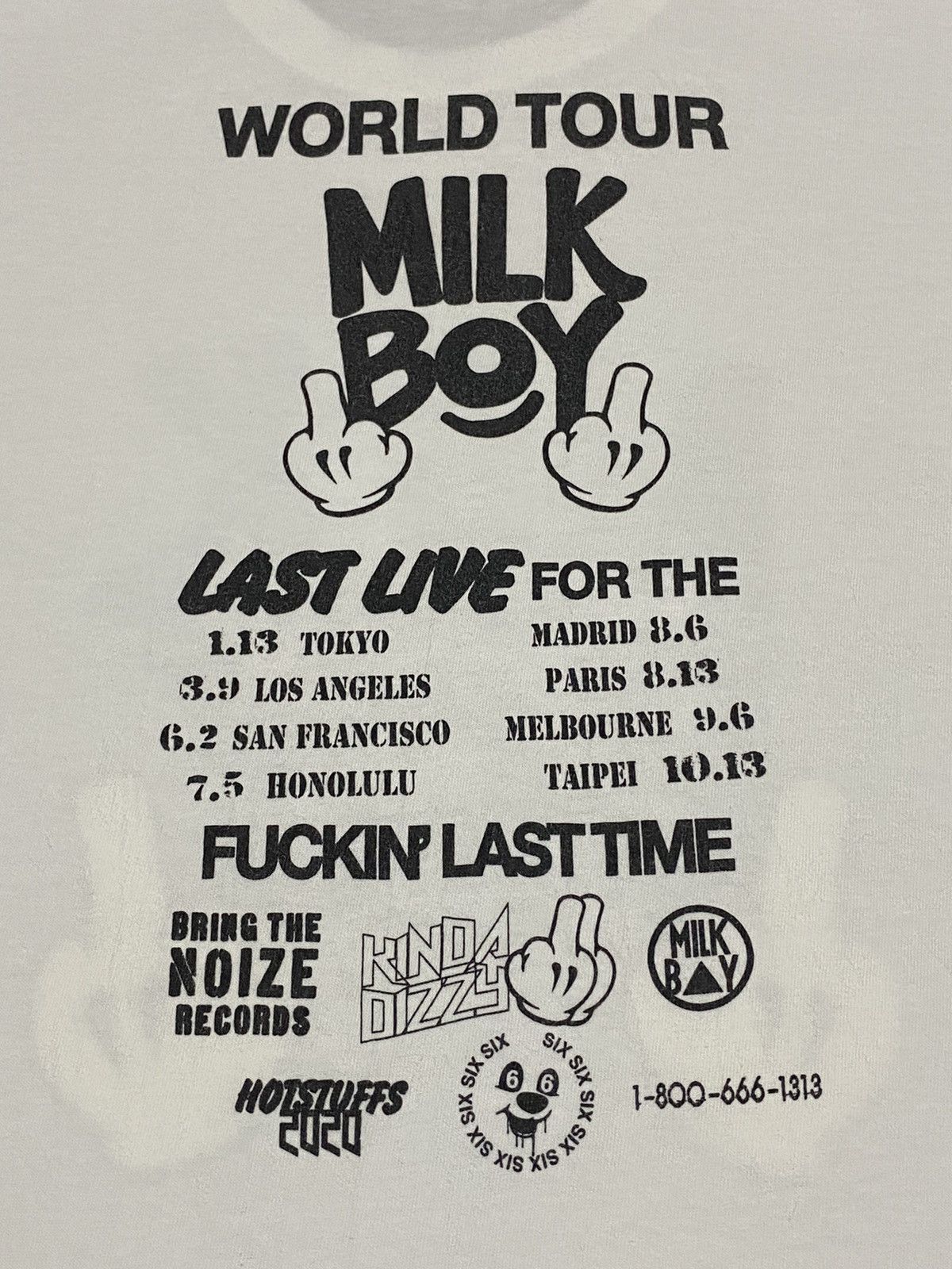 20471120 × Beauty Beast × Japanese Brand Milk Boy World Tour Tee Size US M / EU 48-50 / 2 - 5 Thumbnail