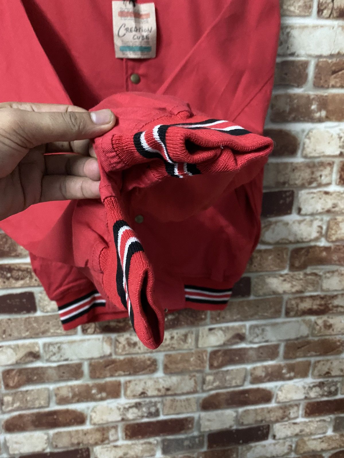Japanese Brand CREATION CUBE INTERNATIONAL BOMBER JACKET Size US M / EU 48-50 / 2 - 6 Thumbnail