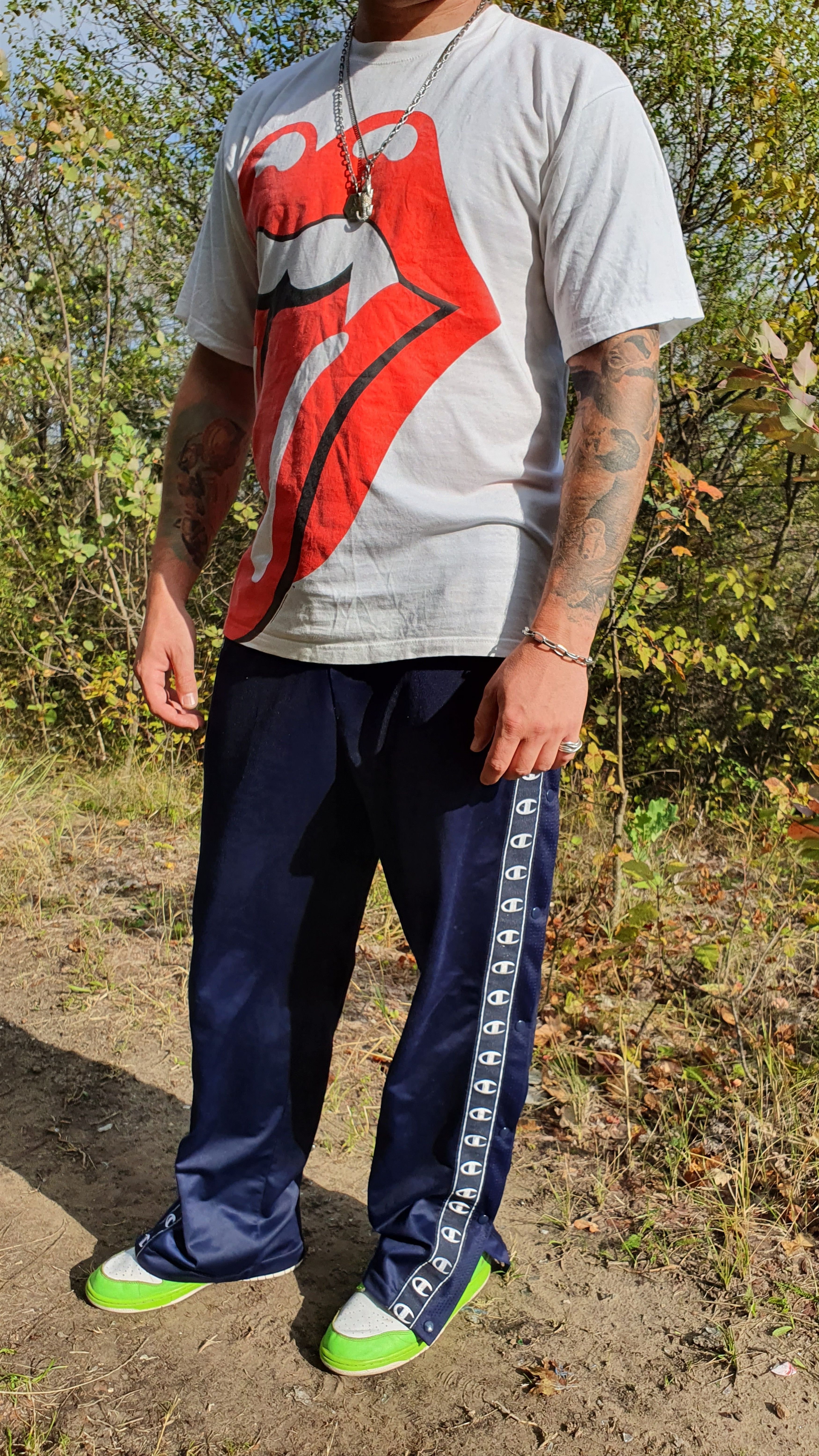 Champion 90s Champion Side Tape TEAR AWAY PANTS pre SUPREME Size US 33 - 12 Thumbnail