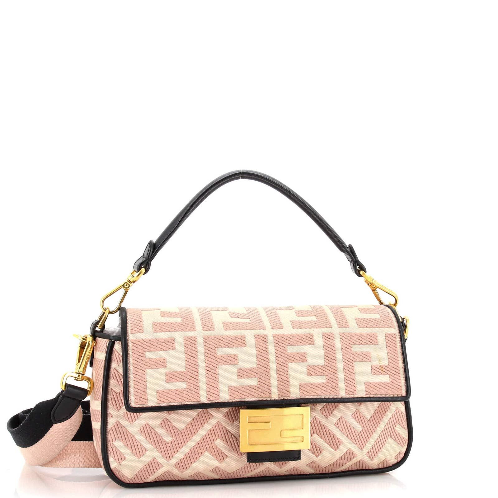 Fendi Antonio Lopez Peekaboo Bag Zucca Coated Canvas With Printed